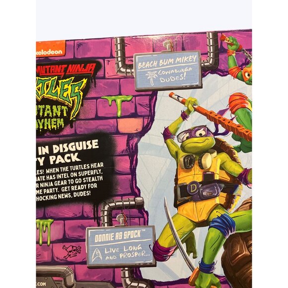 Teenage Mutant Ninja Turtles Mutant Mayhem Turtles In Disguise Party Pack - Picture 5 of 16